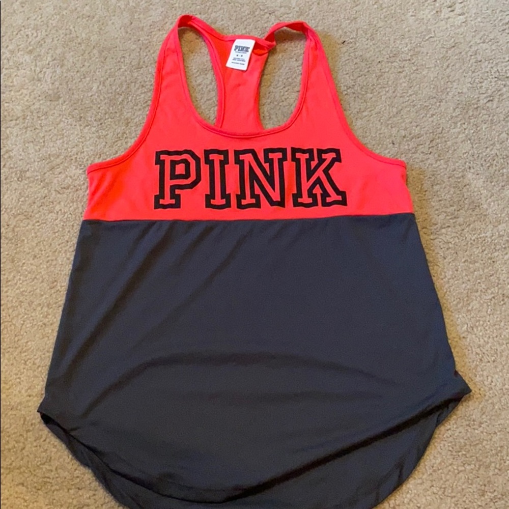 Pink racer back tank